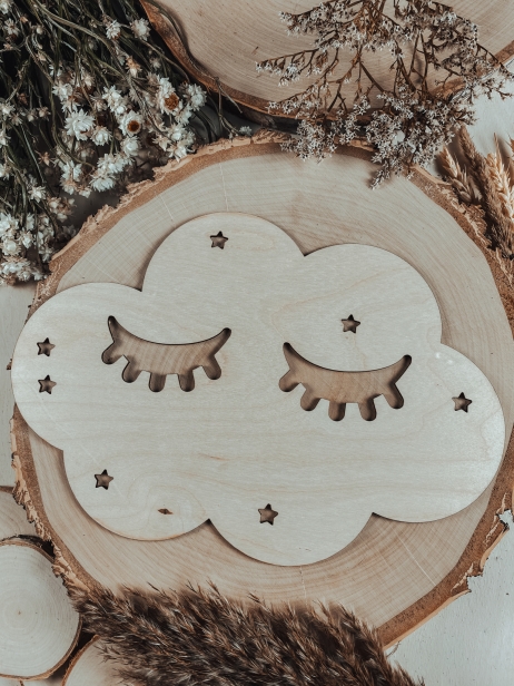 Drewniana Tabliczka - Chmurka Dobranoc