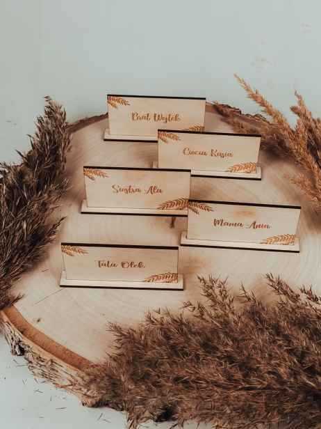 Drewniana winietka sosna