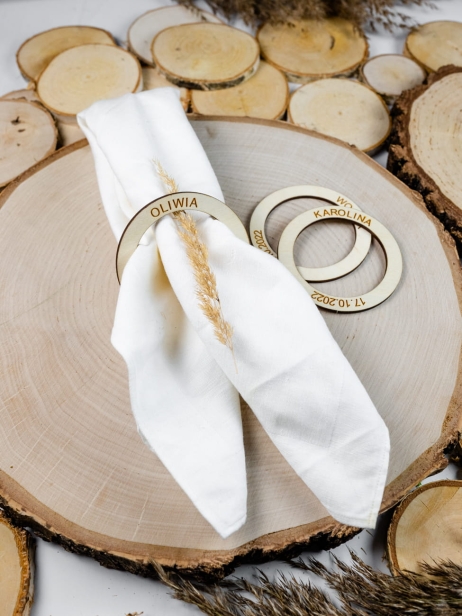 Drewniane rustykalne winietki winietka sosna