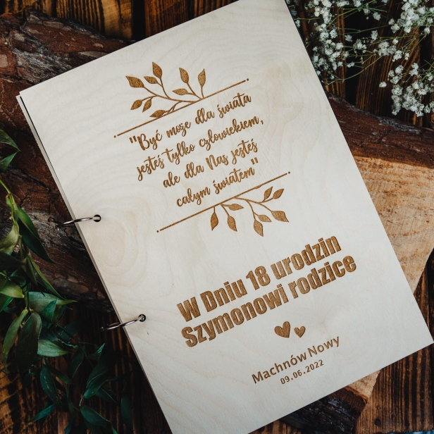 Drewniany Album - 18 urodziny
