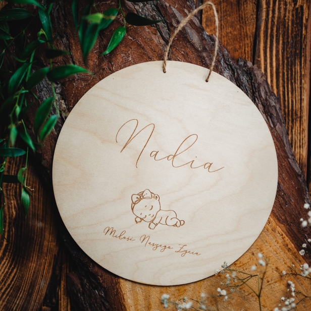 Drewniana Tabliczka - Miłość Naszego Życia