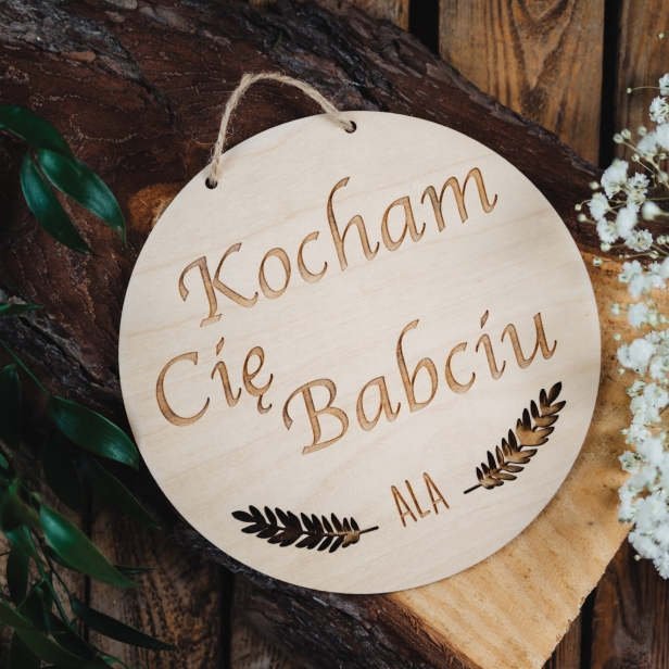Tabliczka koło - Babcia