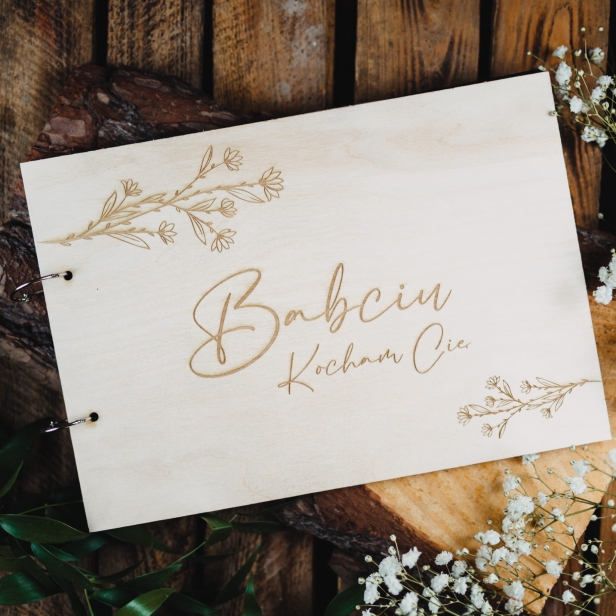 Album na zdjęcia kwiaty - Dzień Babci i Dziadka