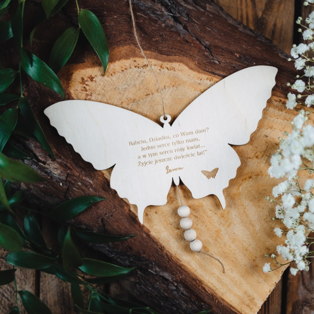 Zawieszka Motyl - dla Babci i Dziadka