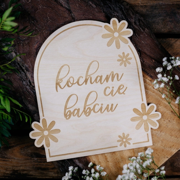 Tabliczka Kocham Cię Babciu